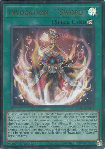 Invocation - "Sword" (Ultra Rare) [CORI-EN053-UR]
