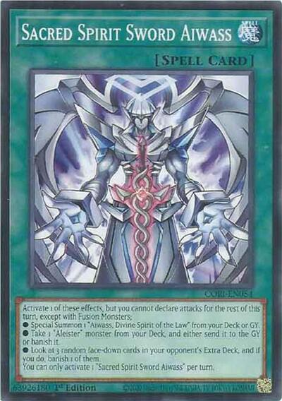 Sacred Spirit Sword Aiwass (Common) [CORI-EN054-C]