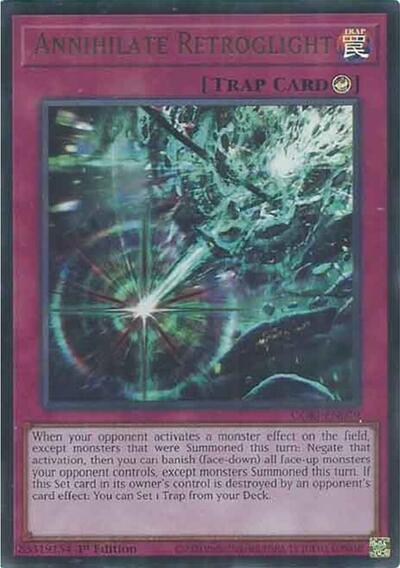 Annihilate Retroglight (Ultra Rare) [CORI-EN079-UR]