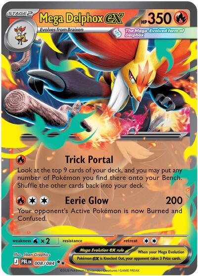 Mega Delphox ex - 008/084 (Double Rare) [PBL-008-DR]