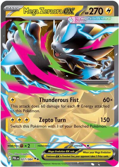 Mega Zeraora ex - 027/084 (Double Rare) [PBL-027-DR]