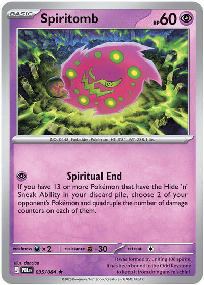 Spiritomb - 035/084 (Rare) [PBL-035-R]