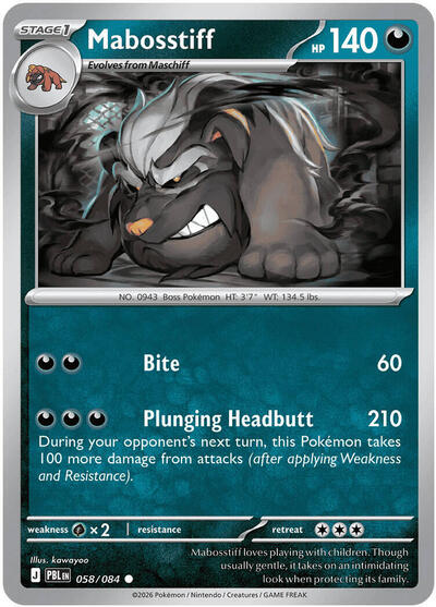 Mabosstiff - 058/084 (Common) [PBL-058-C]