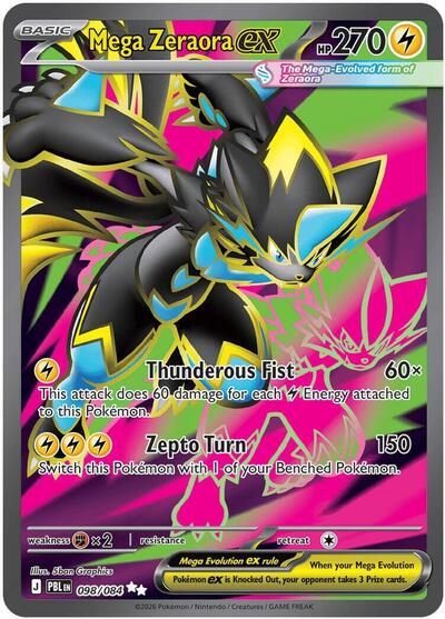 Mega Zeraora ex - 098/084 (Ultra Rare) [PBL-098-UR]