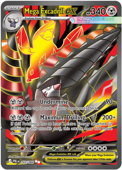 Mega Excadrill ex - 103/084 (Ultra Rare) [PBL-103-UR]