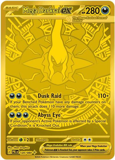 Mega Darkrai ex - 120/084 (Mega Hyper Rare) [PBL-120-MHR]