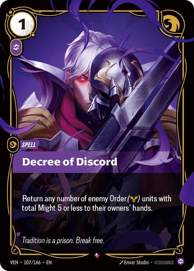 Decree of Discord (Rare) [VEN-107-R]