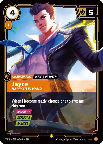 Jayce - Hammer in Hand (Showcase) (Alternate Art) [VEN-088a-S-ALT]