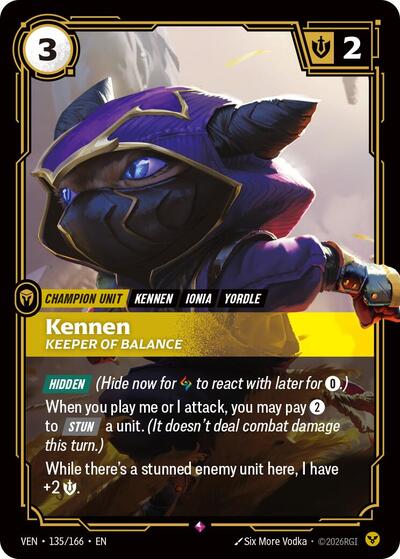Kennen - Keeper of Balance (Rare) [VEN-135-R]