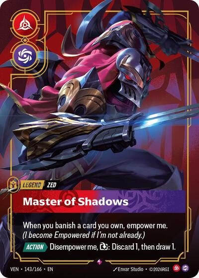 Zed - Master of Shadows (Rare) [VEN-143-R]