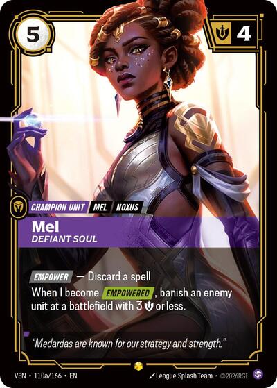 Mel - Defiant Soul (Showcase) (Alternate Art) [VEN-110a-S-ALT]