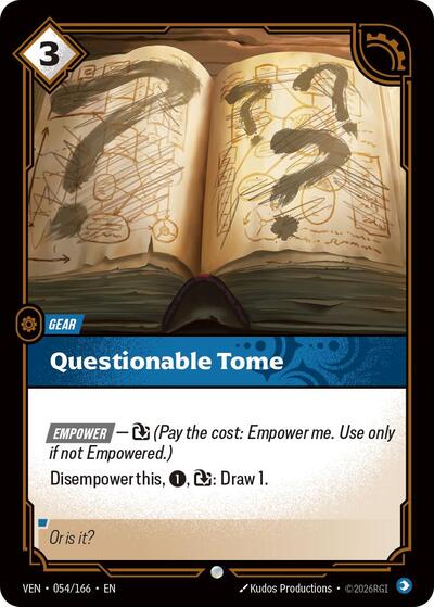 Questionable Tome (Common) [VEN-054-C]