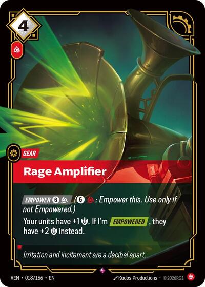 Rage Amplifier (Rare) [VEN-018-R]
