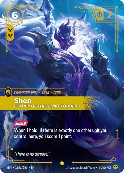 Shen - Leader of the Kinkou Order (Showcase) (Alternate Art) [VEN-138a-S-ALT]