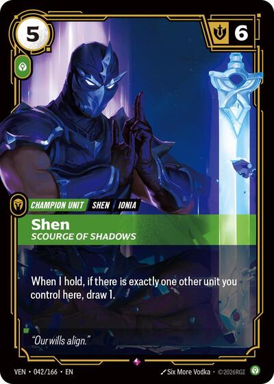 Shen - Scourge of Shadows (Rare) [VEN-042-R]