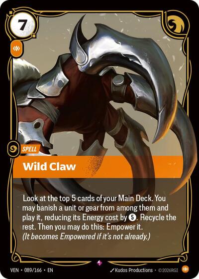 Wild Claw (Rare) [VEN-089-R]