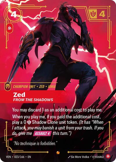 Zed - From the Shadows (Epic) [VEN-023-E]