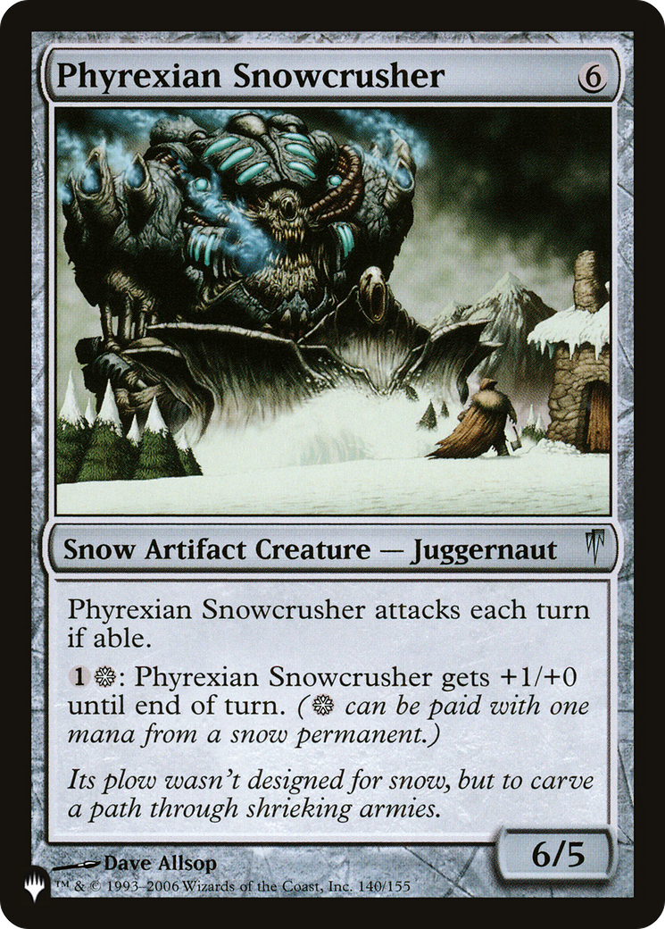 Phyrexian Snowcrusher [PLST-CSP-140]