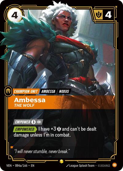 Ambessa - The Wolf (Showcase) (Alternate Art) [VEN-084a-S-ALT]