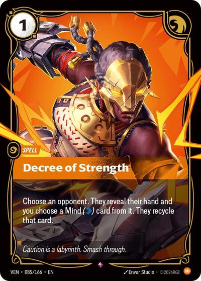 Decree of Strength (Rare) [VEN-085-R]