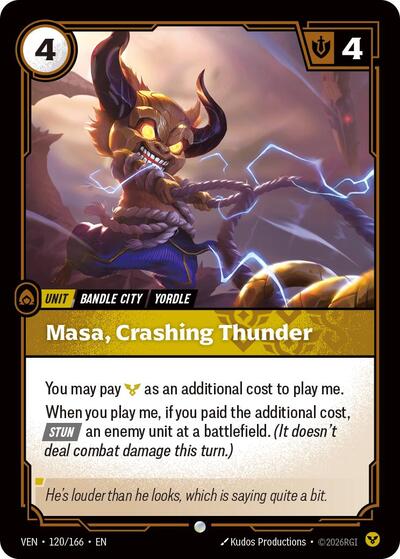 Masa, Crashing Thunder (Common) [VEN-120-C]