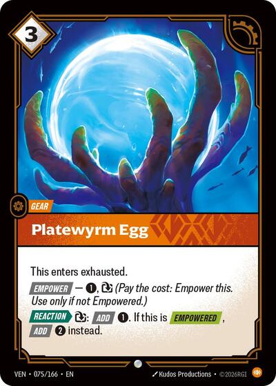 Platewyrm Egg (Common) [VEN-075-C]