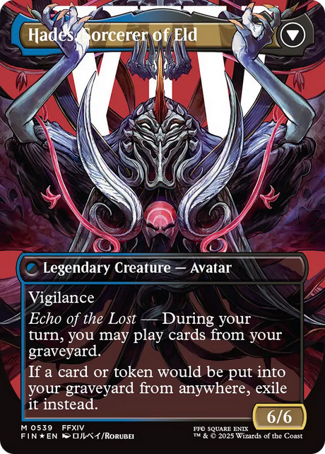 Emet-Selch, Unsundered // Hades, Sorcerer of Eld - Borderless - Surge Foil - Full Art [FIN-539]