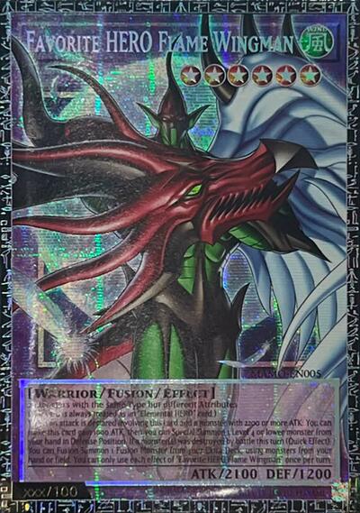Favorite HERO Flame Wingman (Grand Master Rare) [MAMO-EN005-GMR]