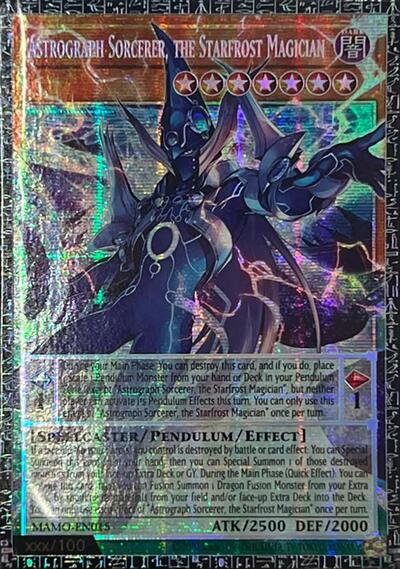 Astrograph Sorcerer, the Starfrost Magician (Grand Master Rare) [MAMO-EN015-GMR]
