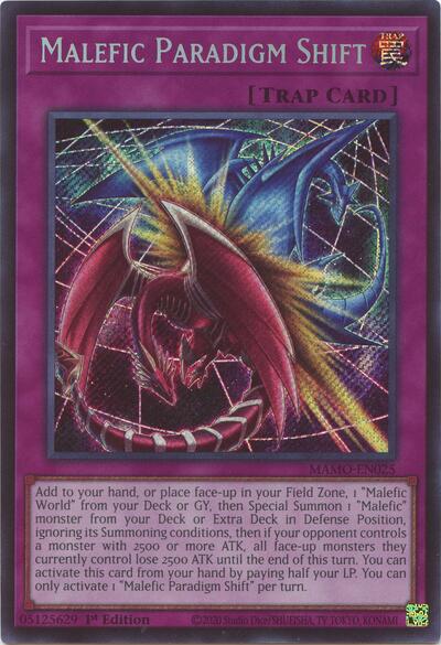 Malefic Paradigm Shift (Secret Rare) [MAMO-EN025-SeR]