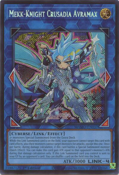 Mekk-Knight Crusadia Avramax (Secret Rare) [MAMO-EN037-SeR]
