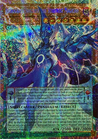 Astrograph Sorcerer, the Starfrost Magician (Starlight Rare) (Extended Art) [MAMO-EN015-StR-EXT]