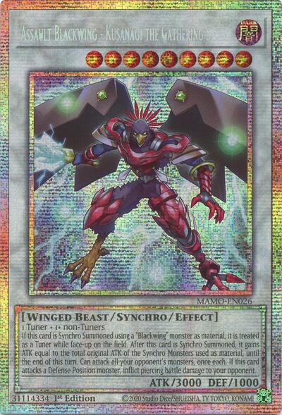 Assault Blackwing - Kusanagi the Gathering Storm (Starlight Rare) [MAMO-EN026-StR]