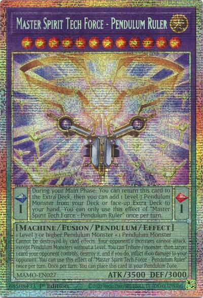 Master Spirit Tech Force - Pendulum Ruler (Starlight Rare) [MAMO-EN027-StR]