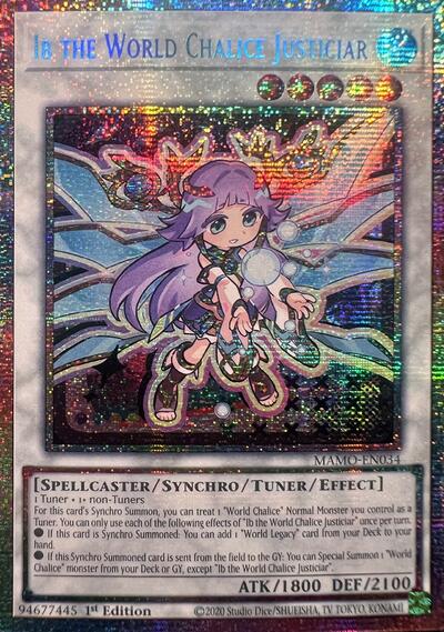 Ib the World Chalice Justiciar (Starlight Rare) [MAMO-EN034-StR]