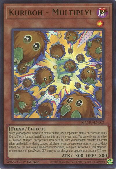 Kuriboh - Multiply! (Ultra Rare) [MAMO-EN002-UR]