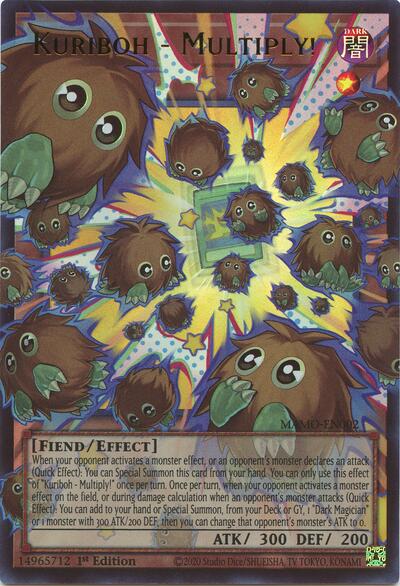 Kuriboh - Multiply! (Ultra Rare) (Extended Art) [MAMO-EN002-UR-EXT]