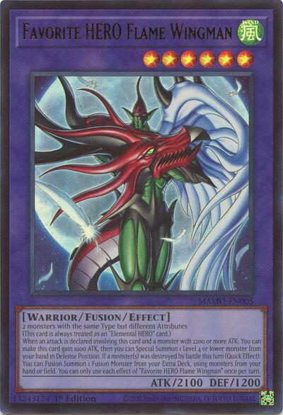 Favorite HERO Flame Wingman (Ultra Rare) [MAMO-EN005-UR]