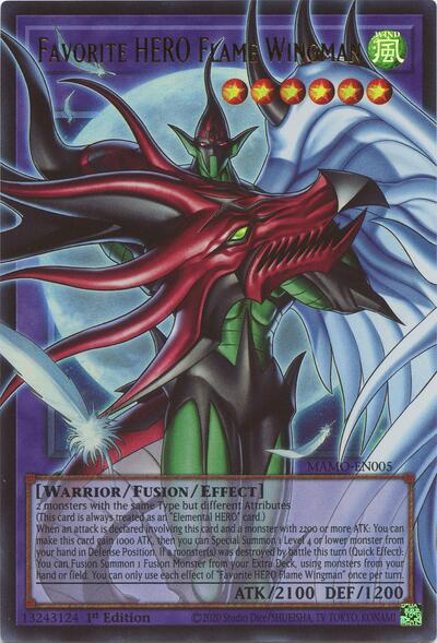 Favorite HERO Flame Wingman (Ultra Rare) (Extended Art) [MAMO-EN005-UR-EXT]