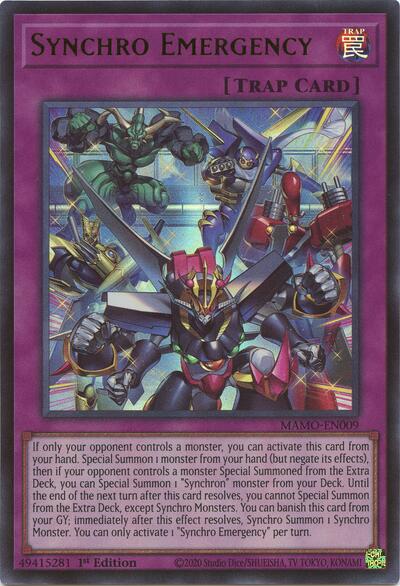 Synchro Emergency (Ultra Rare) [MAMO-EN009-UR]