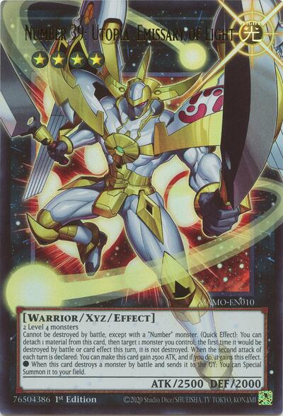 Number 39: Utopia, Emissary of Light (Ultra Rare) (Extended Art) [MAMO-EN010-UR-EXT]