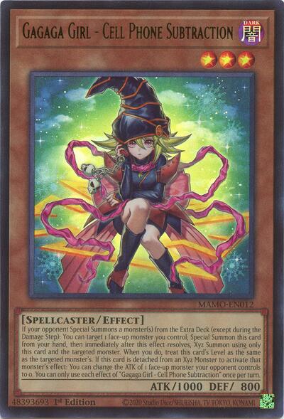 Gagaga Girl - Cell Phone Subtraction (Ultra Rare) [MAMO-EN012-UR]