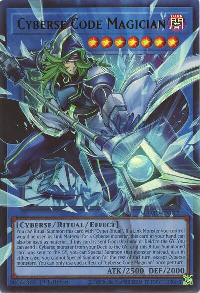 Cyberse Code Magician (Ultra Rare) (Extended Art) [MAMO-EN017-UR-EXT]