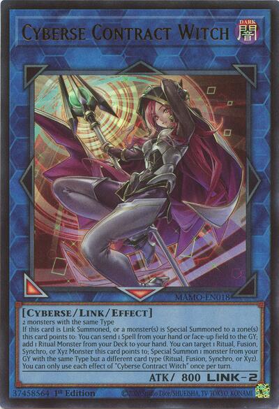 Cyberse Contract Witch (Ultra Rare) [MAMO-EN018-UR]