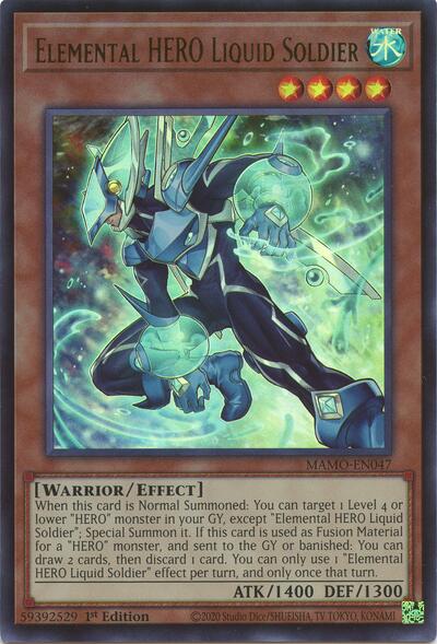 Elemental HERO Liquid Soldier (Ultra Rare) [MAMO-EN047-UR]