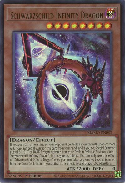 Schwarzschild Infinity Dragon (Ultra Rare) [MAMO-EN053-UR]