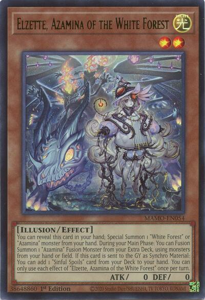 Elzette, Azamina of the White Forest (Ultra Rare) [MAMO-EN054-UR]
