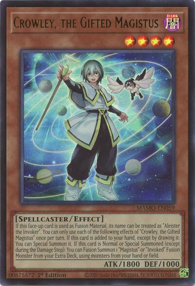 Crowley, the Gifted Magistus (Ultra Rare) [MAMO-EN059-UR]