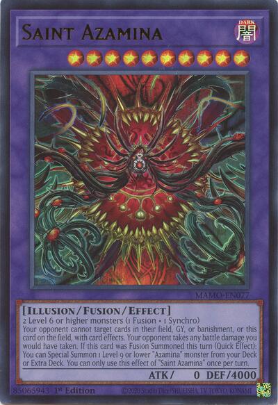 Saint Azamina (Ultra Rare) [MAMO-EN077-UR]