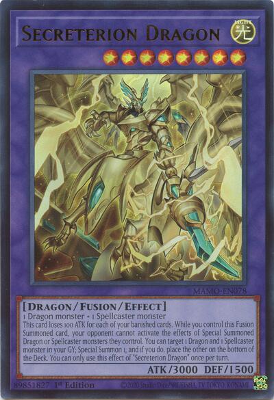 Secreterion Dragon (Ultra Rare) [MAMO-EN078-UR]